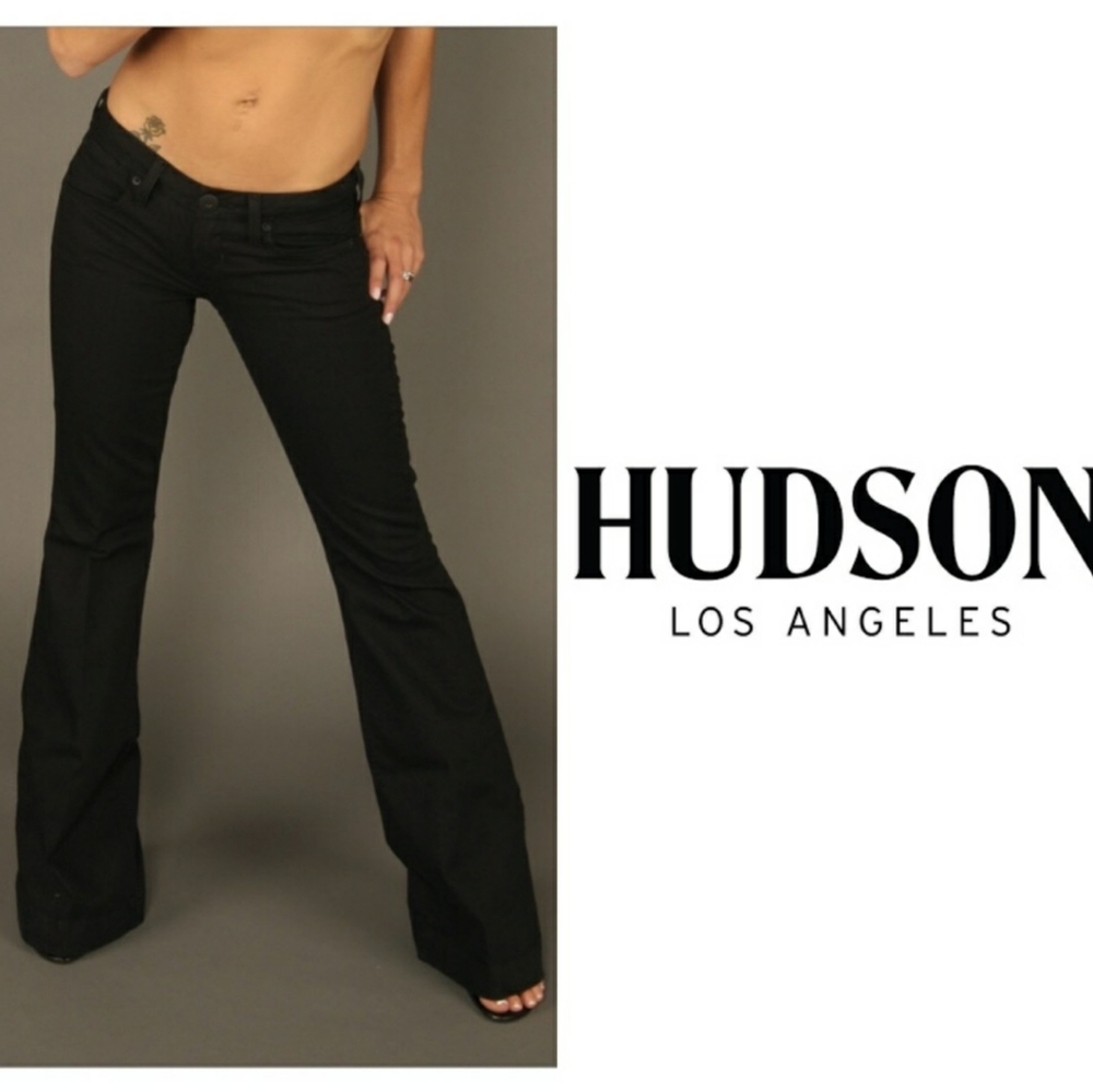 Hudson black Reilly flare pants 27